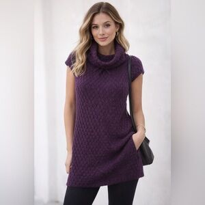 Design History‎ Purple Cowl Neck Sweater Sz. S